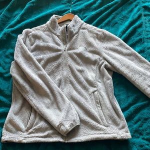 Gray North Face fleece zip up